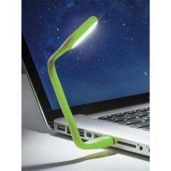 Лампа USB Optima LED, гнучка, 2 шт, зелений Фото 1