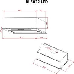 Вытяжка кухонная Perfelli BI 5022 WH LED Фото 10