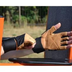 Перчатки для фитнеса MadMax MFG-269 Professional Brown L Фото 6