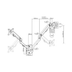 Кронштейн Gembird MA-WA2-01 Фото 1