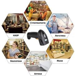 Сканер штрих-кода UKRMARK EV-B208 2D, Bluetooth, USB Фото 4