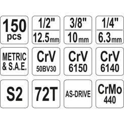 Набор инструментов Yato YT-38811 Фото 5