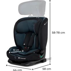 Автокресло Kinderkraft Oneto3 i-Size Graphite Black (KCONE300BLK0000) Фото 10