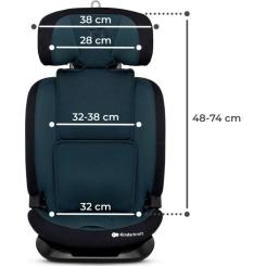 Автокресло Kinderkraft Oneto3 i-Size Graphite Black (KCONE300BLK0000) Фото 11