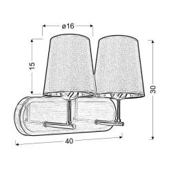 Бра Candellux 22-53503 MILONGA Фото 1