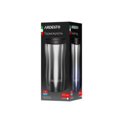 Термокружка Ardesto Metallic 450 мл Чорна Фото 6