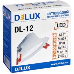 Светильник Delux DL-12 3000К 12Вт 960лм Фото 1
