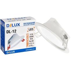 Светильник Delux DL-12 3000К 12Вт 960лм Фото 2