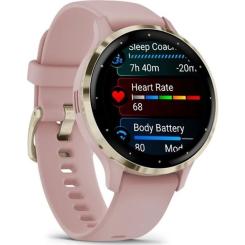 Смарт-часы Garmin Venu 3S, Dust Rose + Soft Gold, GPS Фото 2