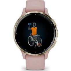 Смарт-часы Garmin Venu 3S, Dust Rose + Soft Gold, GPS Фото 7