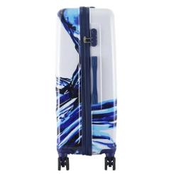 Чемодан Semi Line Print 28" L White/Blue Фото 3
