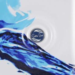 Чемодан Semi Line Print 28" L White/Blue Фото 8