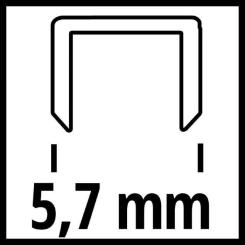 Скобы для строительного степлера Einhell 5.7х16мм, 3000шт. Фото 1