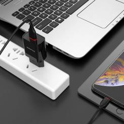 Зарядное устройство BOROFONE BA20A Sharp charger Black Фото 4