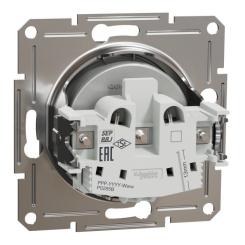 Розетка Schneider Electric ASFORA без заземлення алюм. Фото 6