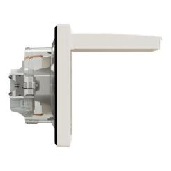 Розетка Schneider Electric ASFORA з кришкою IP44, крем Фото 2