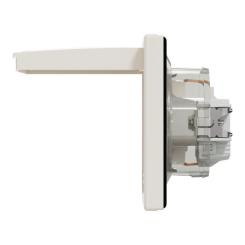 Розетка Schneider Electric ASFORA з кришкою IP44, крем Фото 3