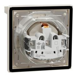 Розетка Schneider Electric ASFORA з кришкою IP44, крем Фото 6