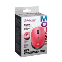 Мышка Defender Auris MB-027 Silent Wireless Red Фото 3