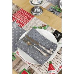 Салфетка на стол Прованс Merry Christmas серая 35x45 см Фото 2