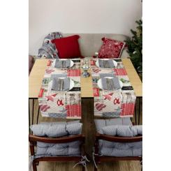 Салфетка на стол Прованс Merry Christmas серая 35x45 см Фото 6