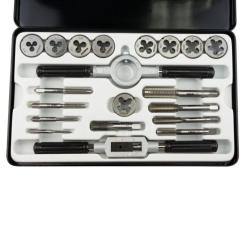 Набор метчиков и плашек Sigma 20 предм., металевий кейс Фото 3