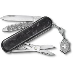 Нож Victorinox Classic SD Brilliant Carbon + брелок-лого Фото