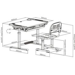 Парта со стулом Cubby Lupin Pink Фото 11