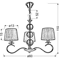 Люстра Candellux CLARA Фото 1