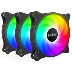 Кулер для корпуса PcCooler FX 120 ARGB BK 3in1 Фото 1
