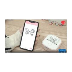 Принтер чеков UKRMARK P02PK Bluetooth, бело-розовый Фото 2