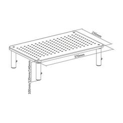 Подставка для монитора Gembird прямоугольный, металл Фото 2