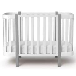 Кроватка Angelo Magic белая (бело-серая) 120х60 Фото