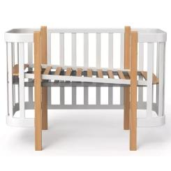 Кроватка Angelo Magic белая (бело-серая) 120х60 Фото 1