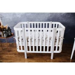 Кроватка Angelo Magic белая (бело-серая) 120х60 Фото 2