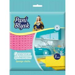Салфетки для уборки Pani Blysk Вологопоглинаючі 3 шт. Фото