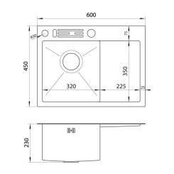 Мойка кухонная Nett NB-6045(R) Фото 3