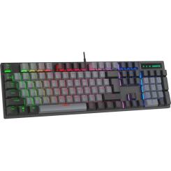 Клавиатура GamePro MK105B LED Blue Switch USB Black Фото 1