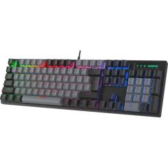 Клавиатура GamePro MK105B LED Blue Switch USB Black Фото 2