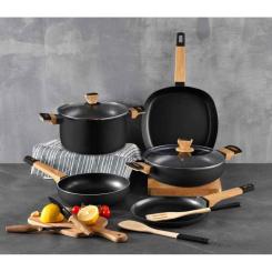 Сковорода Bergner Wok Earth Black 28 см Фото 5
