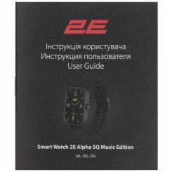 Смарт-часы 2E Alpha SQ Music Edition 46mm Black-Green Фото 7