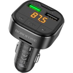 FM модулятор BOROFONE BC43 Flash 2 x USB Black Фото
