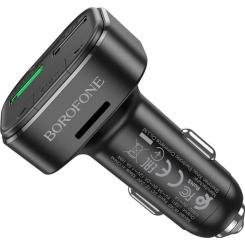 FM модулятор BOROFONE BC43 Flash 2 x USB Black Фото 2