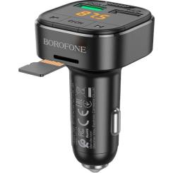 FM модулятор BOROFONE BC43 Flash 2 x USB Black Фото 4