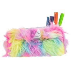 Пенал Cool For School плюшевий 1 відділення блакитний Фото 1