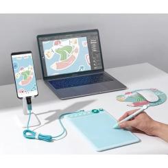 Графический планшет Parblo Intangbo X7 Green Фото 4