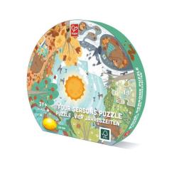 Пазл Hape круглый Четыре сезона 16 элементов Фото
