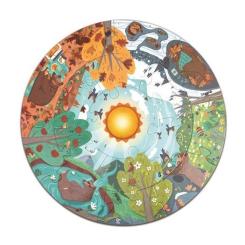 Пазл Hape круглый Четыре сезона 16 элементов Фото 1