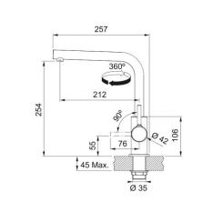 Смеситель Franke Lina L Shape Фото 1