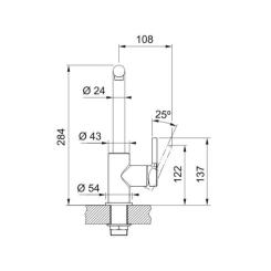 Смеситель Franke Lina L Shape Фото 2